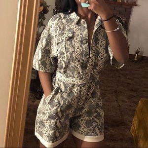 Snakeskin Romper